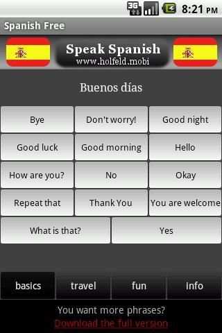 Speak Spanish Free screenshot 2