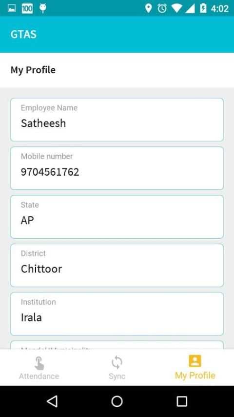 Geo Tag Attendance System स्क्रीनशॉट 1