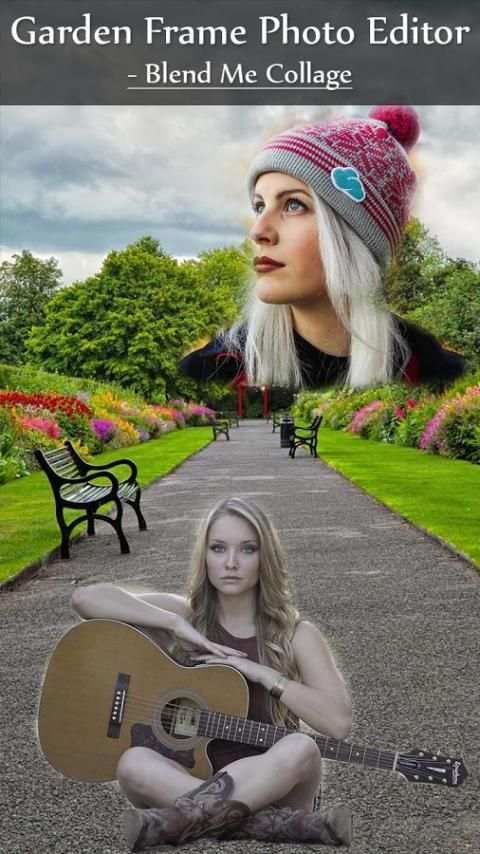 Garden Frame Photo Editor - Blend Me Collage скриншот 2