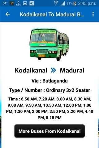 Kodaikanal Bus Info screenshot 7
