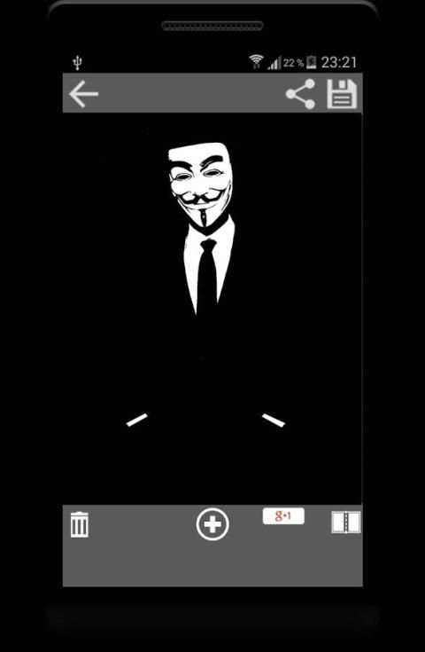 Anonymous Mask Photo Maker Cam screenshot 2