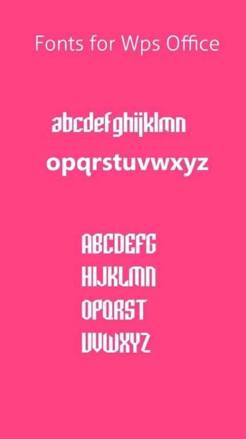 Fonts for WPS Office скриншот 3