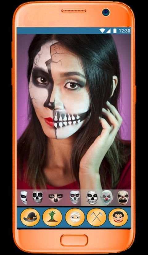 Halloween Makeup Face Changer 6 تصوير الشاشة