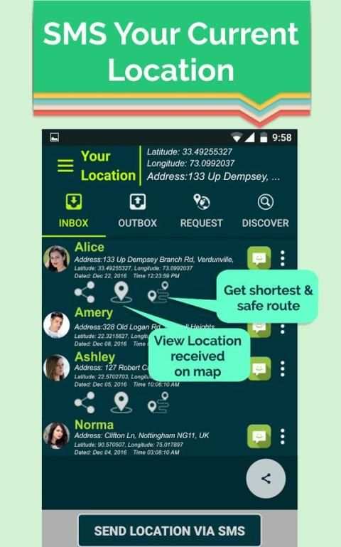 Location Sharing : SMS Locator 4 تصوير الشاشة