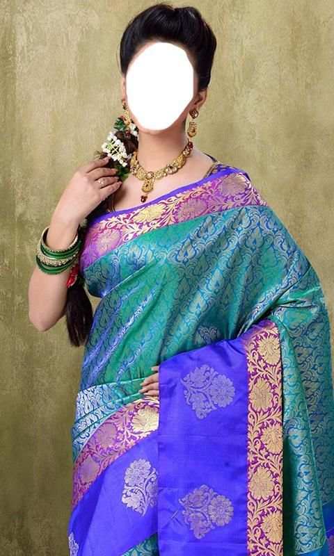 Beautiful Women Sarees Frame скриншот 2