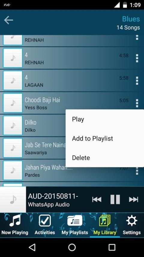 Neon Player - MP3 Music Player स्क्रीनशॉट 2