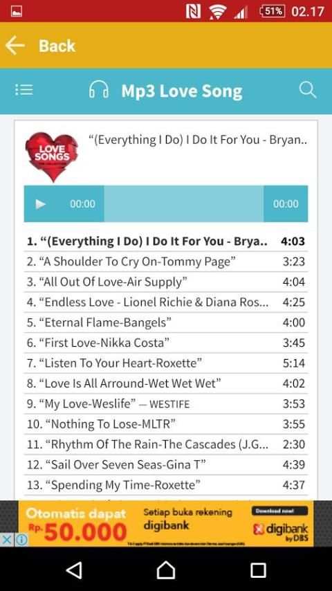 80s 90s love song screenshot 1