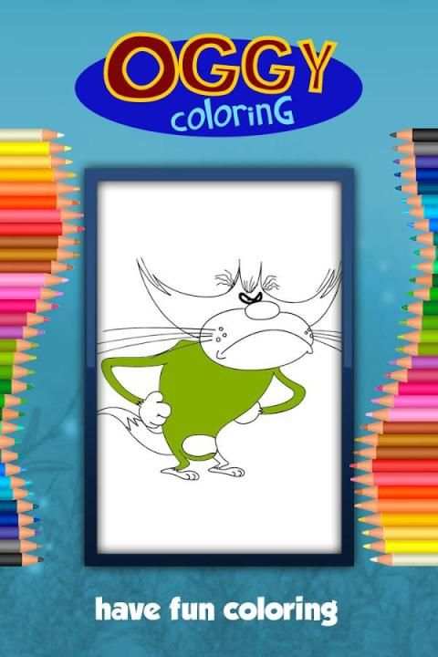 Oggy Coloring Game screenshot 3