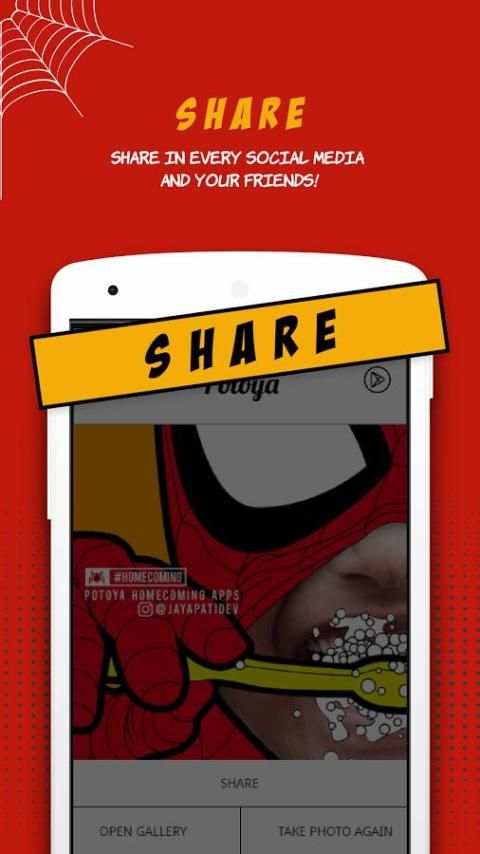 Spider Homecoming Photoframe : Potoya скриншот 7