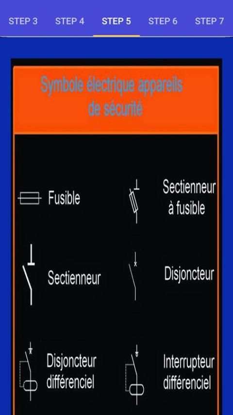 الرموز الكهربائية Symboles électriques screenshot 4
