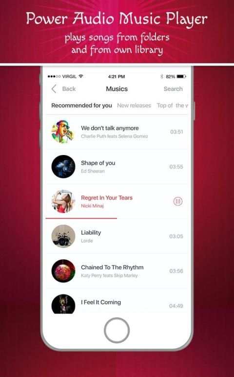 Power Audio Music Player 3 تصوير الشاشة