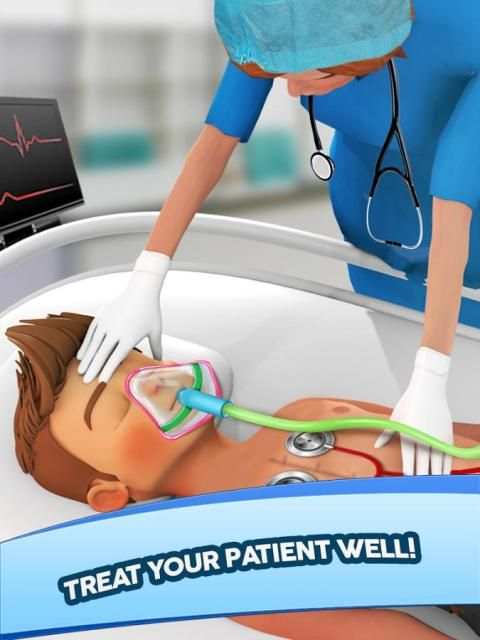 Heart Surgery Game - ER Emergency Doctor скриншот 1