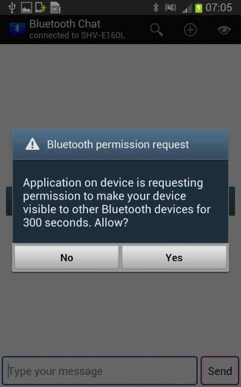 FreeBluetoothChat screenshot 4