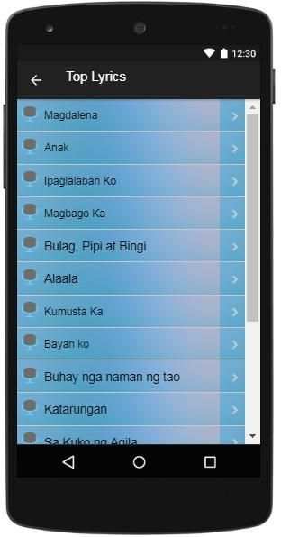 Freddie Aguilar Song & Lyrics screenshot 2