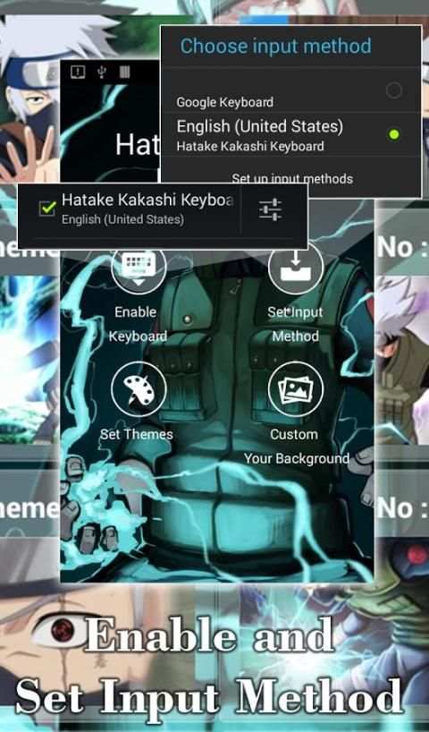 Hatake Kakashi Keyboard Theme screenshot 3
