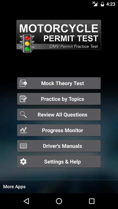 DMV Motorcycle Practice Test Free स्क्रीनशॉट 1