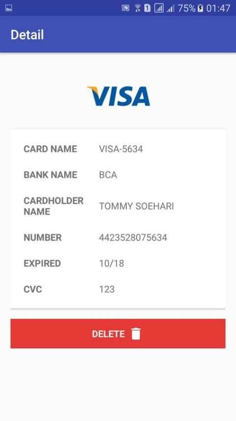 My Credit Cards स्क्रीनशॉट 1