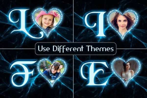 Lighting Text Photo Frames скриншот 1