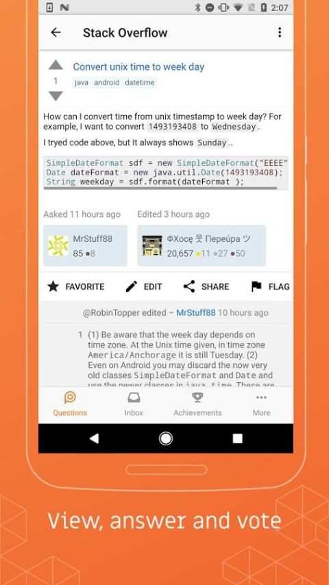 Stack Overflow 4 تصوير الشاشة