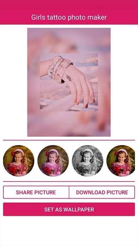 Girls tattoo photo maker скриншот 2