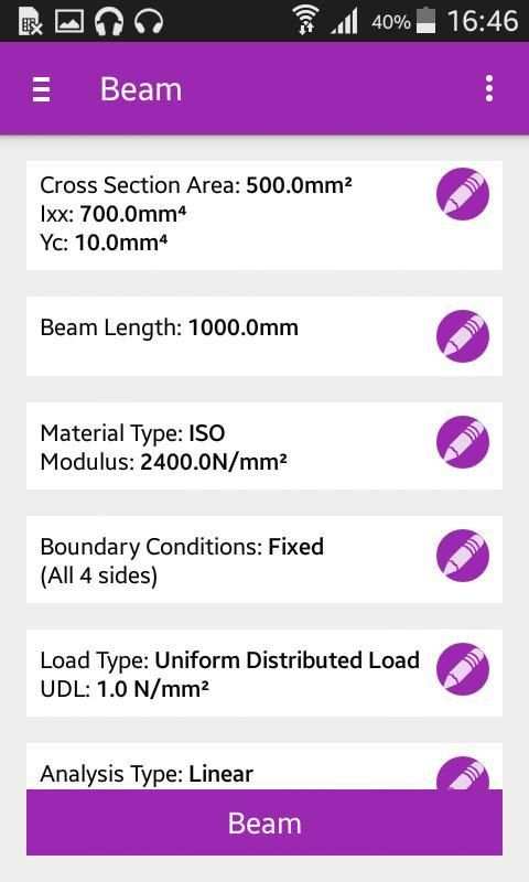Beam Calculator Lite screenshot 5
