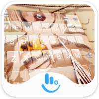 Sexy Beach Banana Keyboard Theme