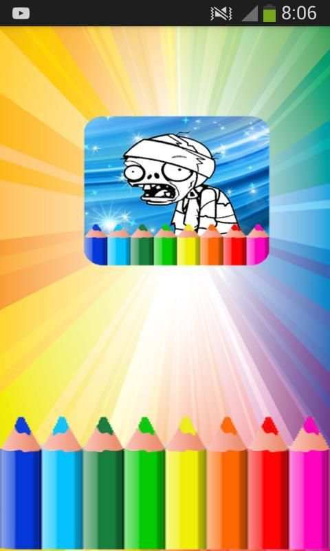Coloring Book For Zombie and plants screenshot 5