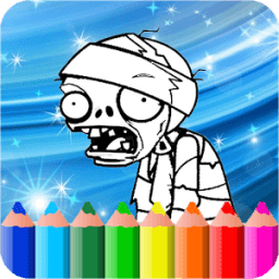 ikon Coloring Book For Zombie and plants