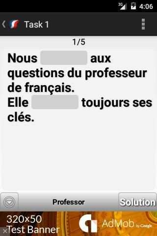 French Grammar learning screenshot 3
