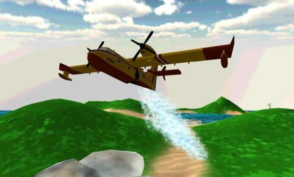 Airplane Firefighter 3D 1 تصوير الشاشة