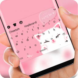 Kawaii Pink Kitty Wallpaper Cute Girl Keyboard icon