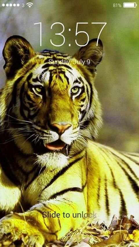 Finger Tiger Lock Screen screenshot 5