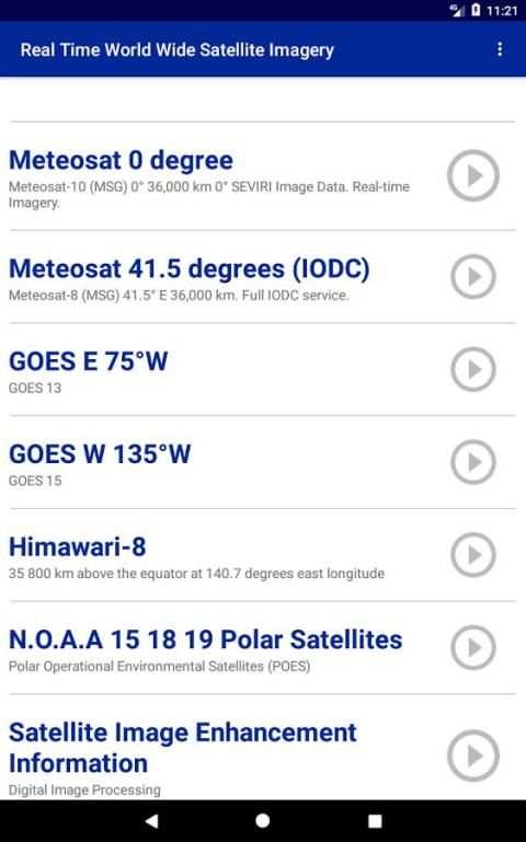 Real Time Worldwide Satellite Imagery скриншот 2