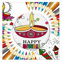 Diwali Colouring - Greeting cards иконка