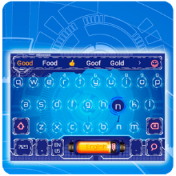 blue digital future keyboard power time machine иконка