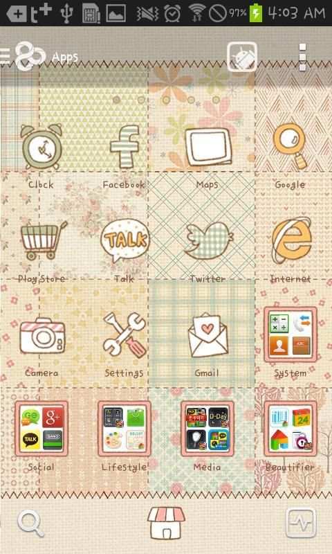 Fall patterns Go Launcher स्क्रीनशॉट 2