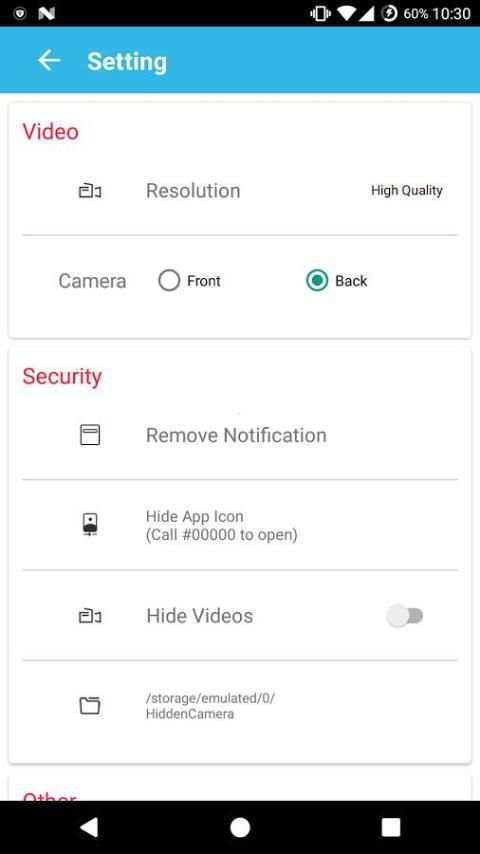 Hidden Camera Pro скриншот 1