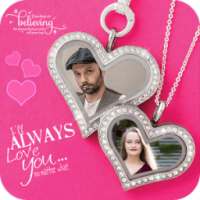 Romantic Love Locket Photo Frame