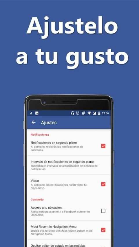 Mini para Facebook скриншот 3