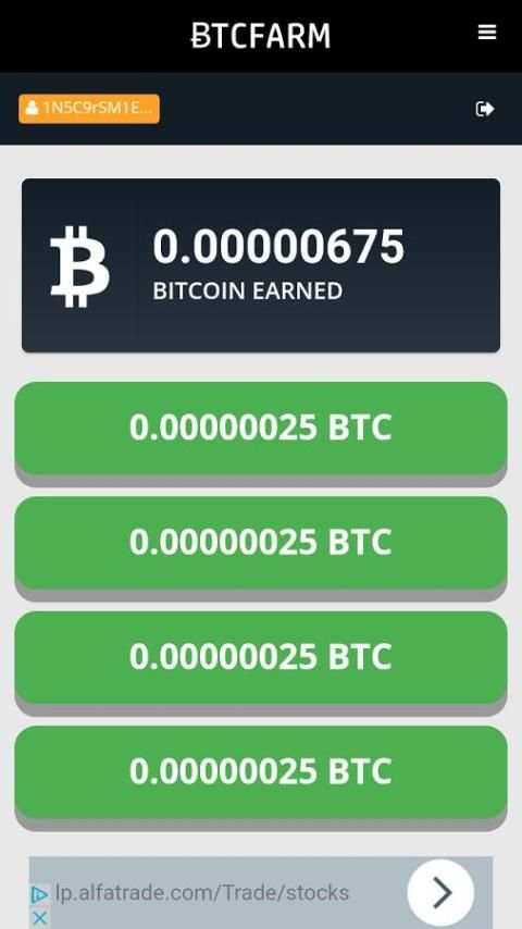 BTC FARM – اربح عملة بيتكوين مجانا يوميا 3 تصوير الشاشة