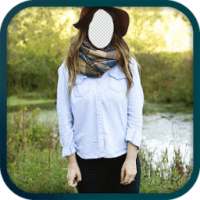 Girls Jeans and Top Photo Suit on 9Apps