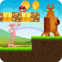super pink panther into lava world adventure