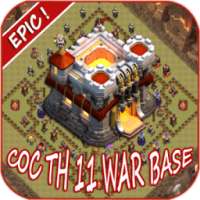 Epic Base War COC TH 11