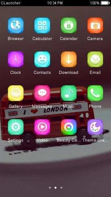 Cartoon London Bus Theme screenshot 2