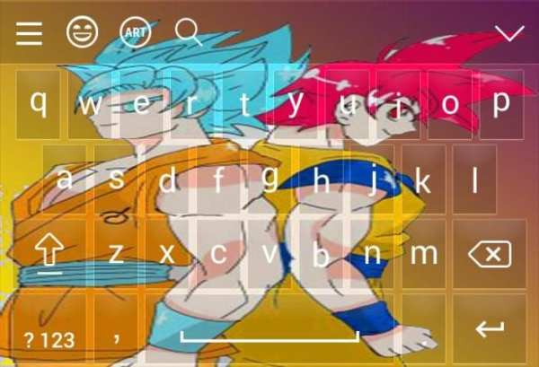 Dragon Goku Keyboard Theme screenshot 3