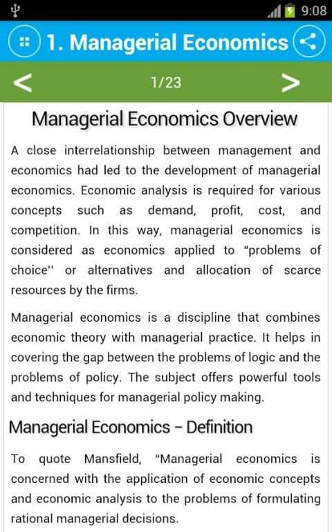 Free Managerial Economics Tutorial скриншот 5