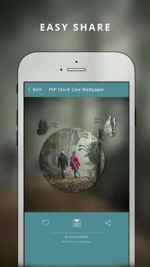 Photo Clock Live wallpaper screenshot 1