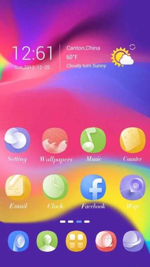 Ipple X GO Launcher Theme 5 تصوير الشاشة