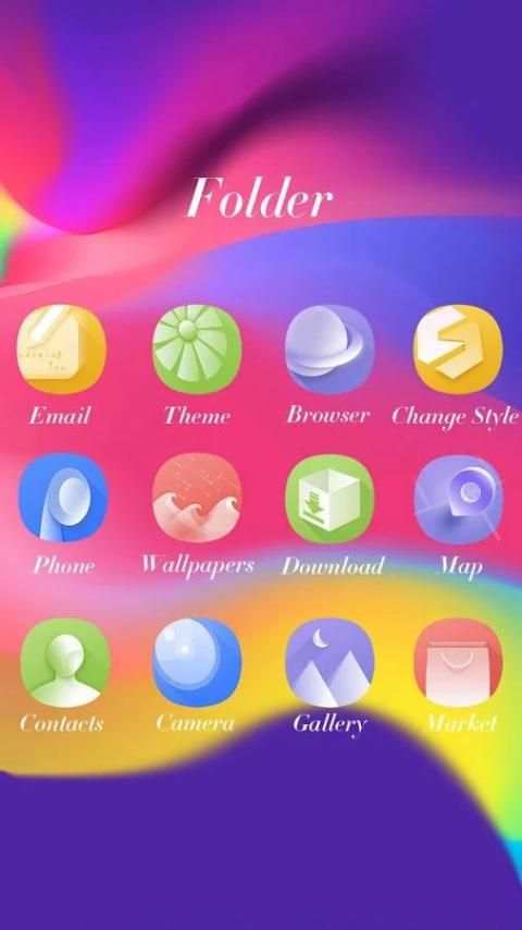 Ipple X GO Launcher Theme 3 تصوير الشاشة