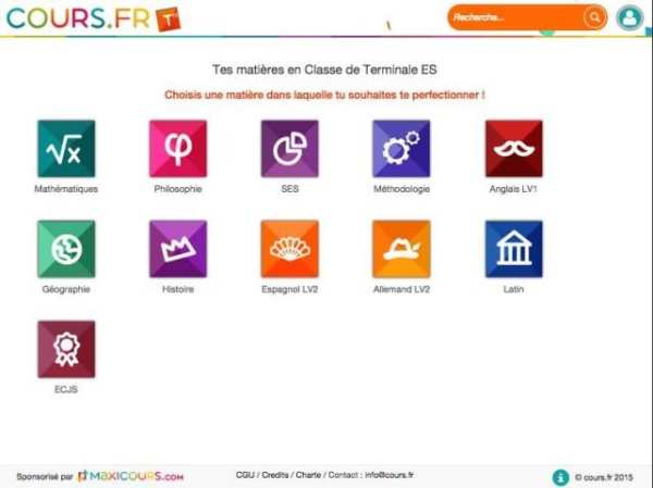 Cours.fr TES screenshot 1